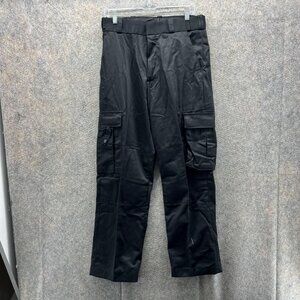 Tact Squad Pants Men 30 Black Cargo Combat Polyester Cotton Police Military